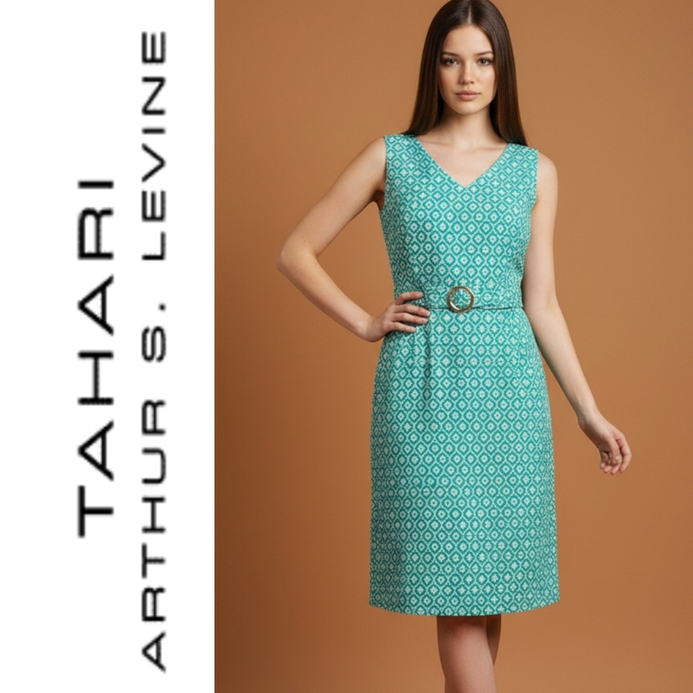 Tahari Floral Print,  Sleeveless Dress